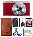 FujiFilm Fuji XF-1 Red + FujiFilm Soft case SC-XF (Brown) + Battery + Travel Charger + 64GB SDXC (10) Deluxe Bundle