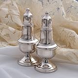 Sterling Salt & Pepper Shakers 4-1/2 Height 232P-E