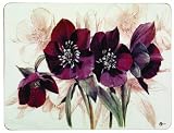 from Lifestyle Products Limited Lifestyle Products, Burgandy Poppies Placemats, Set of 4, Extra Large, 39.5 x 29 cms (Model 0106POBUU)