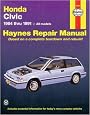 Honda Civic '84'91 (Haynes Manuals)