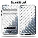 Apple iPod Touch Protective Vinyl Skin 2G 3G 2nd 3rd Generation 8GB 16GB 32GB - Diamond Plate
