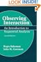 Observing Interaction: An Introduction to Sequential Analysis