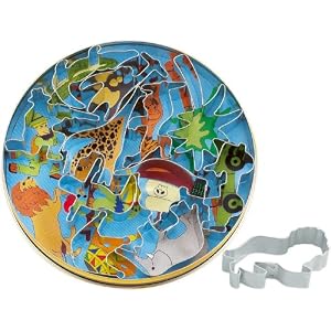 Harold's Kitchen Jungle Animals Cookie Cutters, Set of 11 in Tin