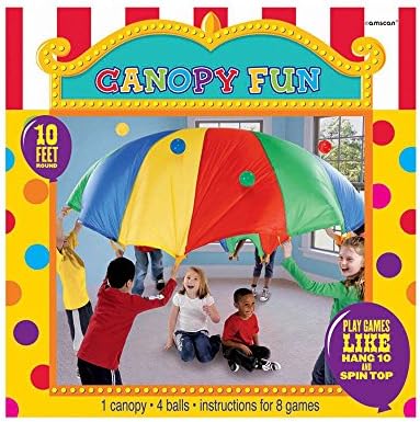 Canopy Fun Game Multicolor Fabric Playtime Paradise - 10' (Pack of 5) - Perfect for Kids Outdoor & Indoor Fun