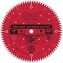 Freud LU74R010 10-Inch 80-Tooth ATB Thin Kerf Cut Off Saw Blade with 5/8-Inch Arbor and PermaShield Coating