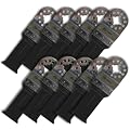 KENT 10 x Bi-Metal Oscillating Long Reach Saw Blades, For Soft: Wood, Metal, Plastics, Fits Fein Multimaster, FMM250Q, Bosch, Chicago, Secco, Milwaukee