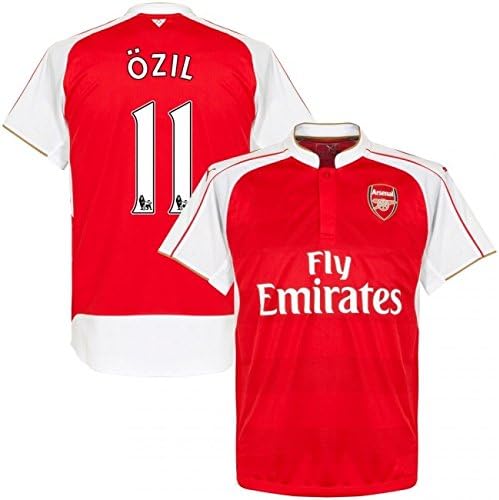 Ozil #11 Arsenal Home Kids Soccer Jersey Kit with Free Shorts Youth Sizes (Youth Medium: 8-10 years old)
