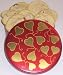 Gourmet Food : Scott's Cakes 1 lb. Almond Cookies in a Heart Tin