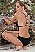 Sexy One Piece Bikini Monokini Swimsuit Bathing Backless Swimwear (L, Black)