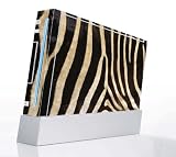 Zebra Print Decorative Protector Skin Decal Sticker for Nintendo Wii Console