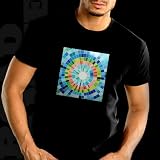 Mosaic Warp T-Qualizer Sound Reactive EQ T-Shirt (Black) #17