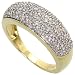 10k Yellow Gold Band 5/16" (8mm) wide, w/ 1.0 Carat Round Brilliant Diamonds