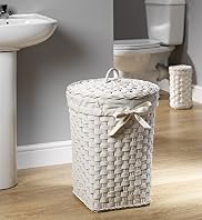 White Rattan Laundry Basket White Rattan Laundry Basket
