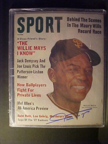 Willie Mays San Francisco Giants Autographed October 1962 Sport Magazine