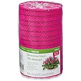 FloraCraft Design It: SimpleStyle Decorative Mesh, 6-Inch by 10-Yard, Hot Pink with Metallic Strands