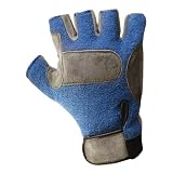 Buy Anti-Vibration Gloves - Suede Terry cloth - One pair - Blue - 2XL by Occunomix