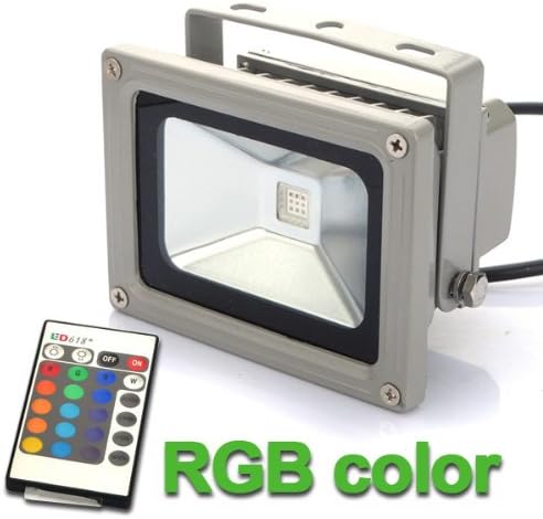 10W RGB 900LM RGB Color Changing Outdoor LED Flood Light AC85-265V
