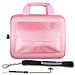 Lenovo IdeaPad S12 2959-33U Netbook PINK Kroo Carrying Case Cube Bag Pouch Sleeve with side Pocket for 11.1 to 12.4 inch Laptops and Netbooks Includes a 4-inch Determination Hand Strap