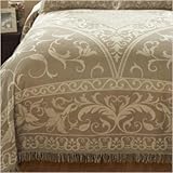 Sade Antique Bedspread - King (Linen) (122"L x 128"W)