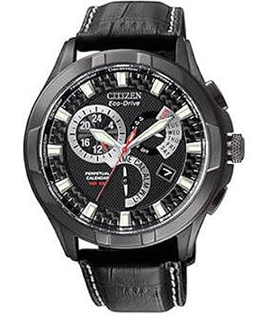 Citizen #BL8097-01E Men's Eco Drive Black IP Calibre 8700 Perpetual Calendar Watch