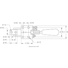 DE-STA-CO 323 Pull Action Latch Clamp with Threaded U-Bolt