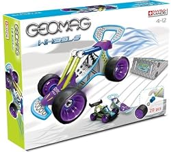 GEOMAG GREEN WHEELS RACE SET - 29 PIECES