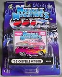 Muscle Machines '65 Chevelle Wagon Pink w/ Flames