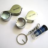 3pc JEWELERS eye LOUPE 10x 30x + MICROSCOPE magnifier