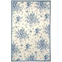 Safavieh Garden Rose Wool Hook Rug Collection - Ivory