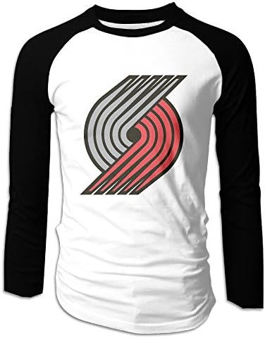 VGOING Men's Tee Long Sleeve Portland Trail Basketball Logo Blazers T-shirt XL