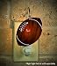 SWITCHABLES Stained Glass Night Light COVER - FOOTBALL SW045 - LIGHT FIXTURE SOLD SEPARATELY