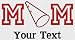 Personalized custom embroidered Cheerleading MOM ladies t-shirt