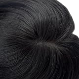 Remy Human Hair Mono Hairpiece, Closure, Silk Top Hair Piece Y-1b#, Straight Durable