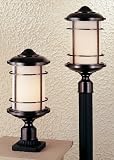 Lighthouse Collection 18 High Bronze Post Mount