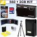 Nikon Coolpix S60 10MP Digital Camera (Espresso Black) + 2GB Accessory Kit