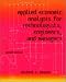 Books : Applied Economic Analysis for Technologists, Engineers, and Managers (2nd Edition)