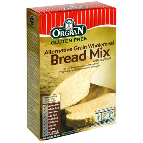 OrgraN Alternative Grain Wholemeal Bread Mix, 15.8-Ounce Boxes (Pack of 8) by OrgraN