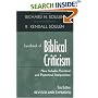 Handbook of Biblical Criticism