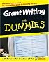 Grant Writing For Dummies (For Dummies (Business & Personal Finance))