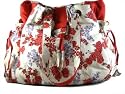 Bewitched Accessories Large Red Floral Bag With Bead And Sequin Detail