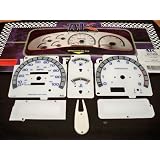 93 94 95 96 97 Nissan Hardbody AT MT White Face Glow Through Gauges Cluster Trim by APC