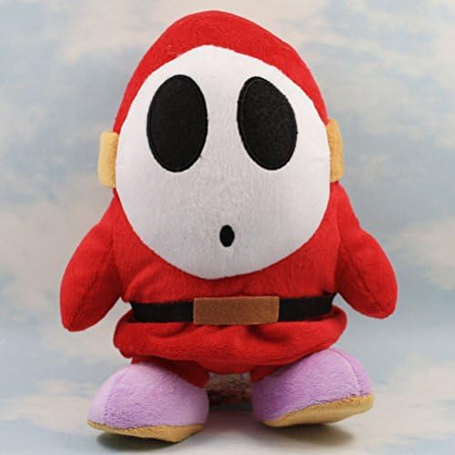 Super Mario Bros Plush Shy Guy Doll Soft Stuffed Plush Toy Anime Collection Animals Figure Birthday Gifts 9.4 Inch/24cm Tall