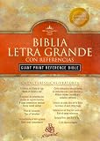 cover of Santa Biblia Letra Gigante Con Referencias (Black Bonded Leather)