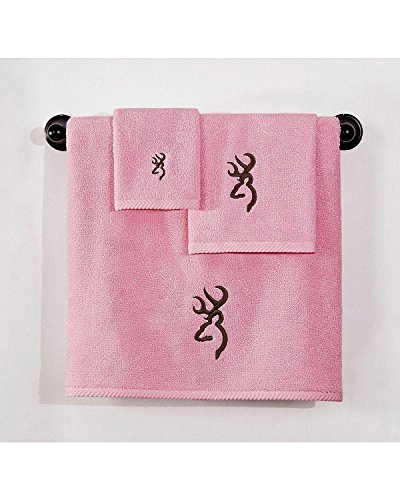Browning Buckmark Hand Towel Pink