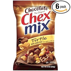 Chex Mix - Chocolate Turtle , 8-Ounce Bags (Pack of 6)