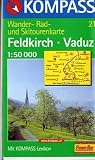  : Kompass Karten, Feldkirch, Vaduz: Wander-, Bike- und Skitourenkarte