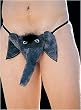 412 Shirley of Hollywood Elephant Pouch, Grey, One Size