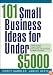 101 Small Business Ideas for Under $5000