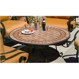 Alfresco Home 21-0423 Manchego 42 Inch Solid Top Chat Table