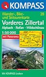 Vorderes Zillertal, Rofan 1 : 50 000. Mit Panorama - 